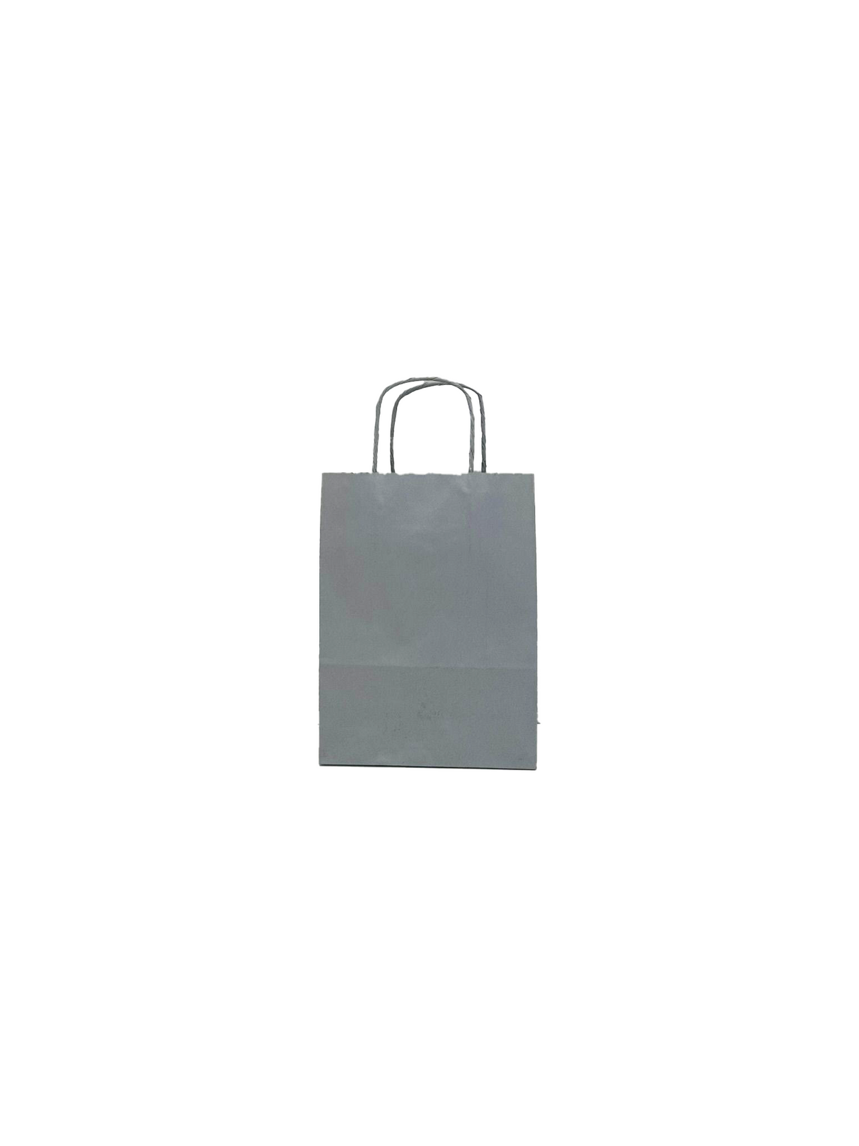 Paper Carry Bags Silver 180+80x220mm - 50 pcs
