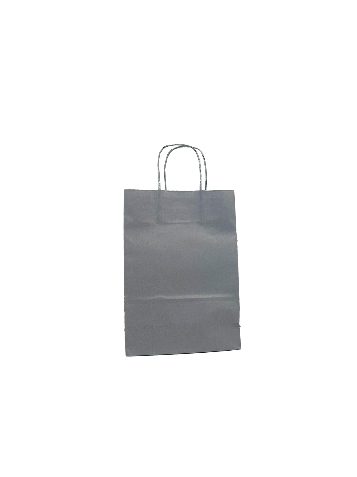 Paper Carry Bags Silver 220+100x310mm - 50 pcs