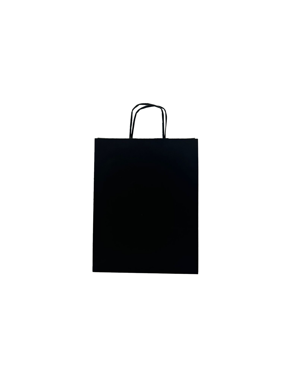 Paper Carry Bags Black 260+120x350mm - 50 pcs