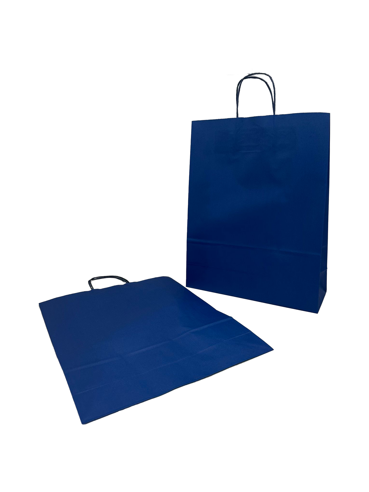 Paper Carry Bags Dk Blue 320+120x410mm - 50 pcs