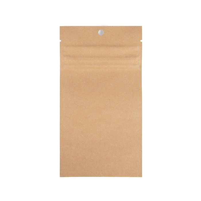 Grip Seal Bags w/ Child Resistant Zipper Kraft 76 x114 mm - 100 pieces