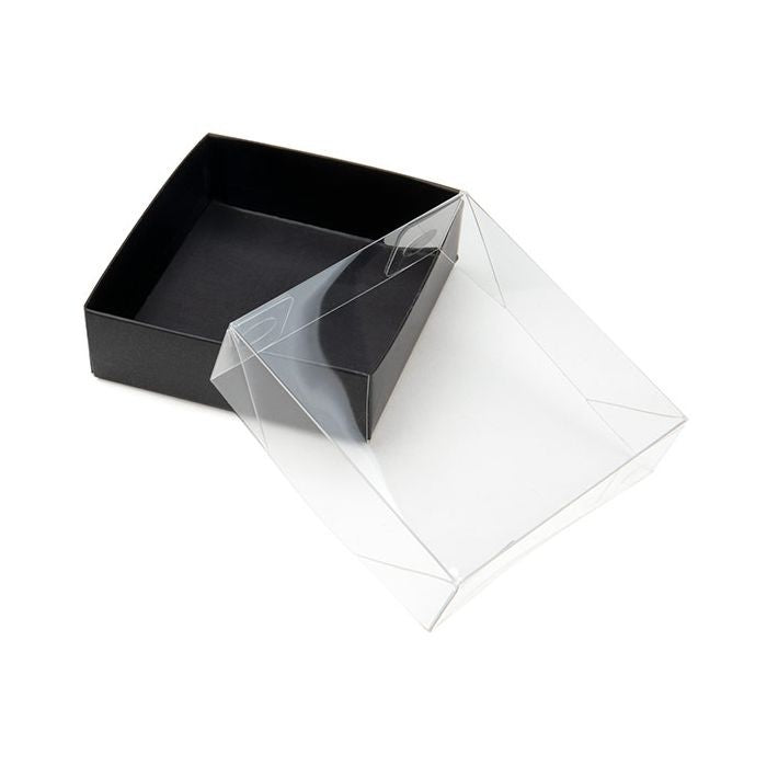 Lid Foldable and crystal Clear 81x25x84mm - 25 pcs