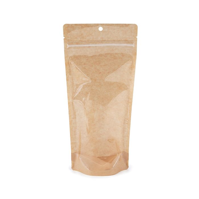 Kraft Stand Up Pouch 108x60x238 - 100 pieces