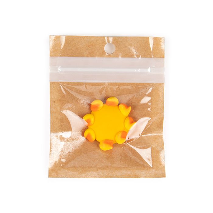 Eco-Friendly Grip Seal Bags Kraft 51x51 mm - 100 pieces