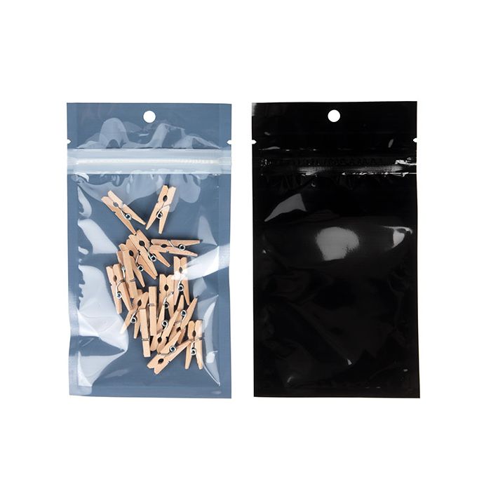 Eco-Friendly Grip Seal Bags Black 76 x114 mm - 100 pieces