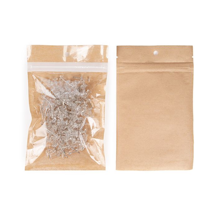 Eco-Friendly Grip Seal Bags Kraft 92x127 mm - 100 pieces