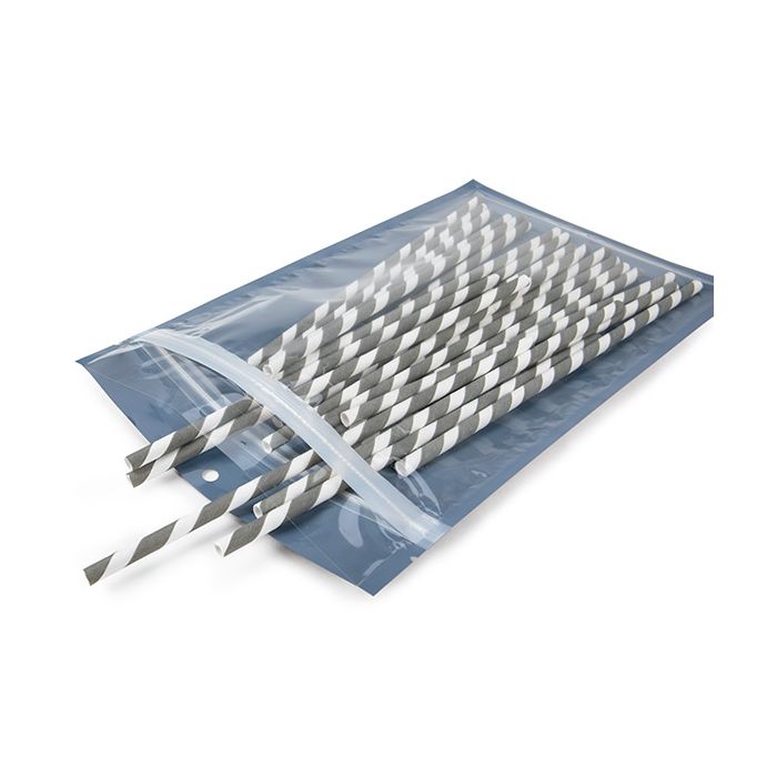 Eco-Friendly Grip Seal Bags Black 152 x235 mm - 100 pieces