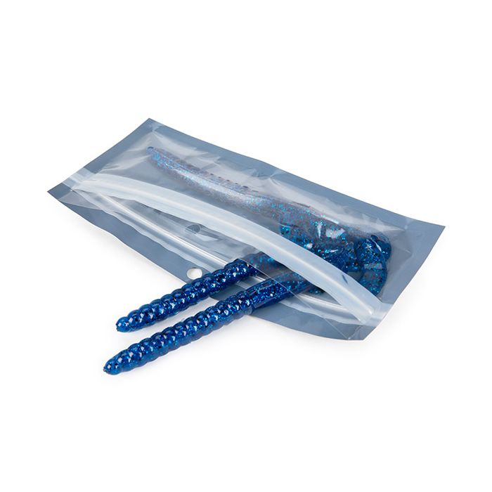 Eco-Friendly Grip Seal Bags Black 140x44 mm - 100 pieces