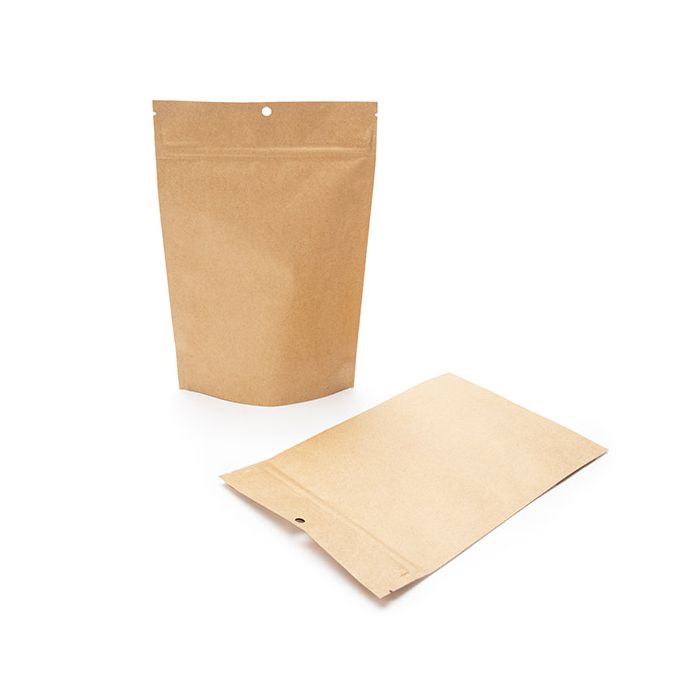 Child Resistant Pouch Bags Kraft 149x64x232mm -100 pcs