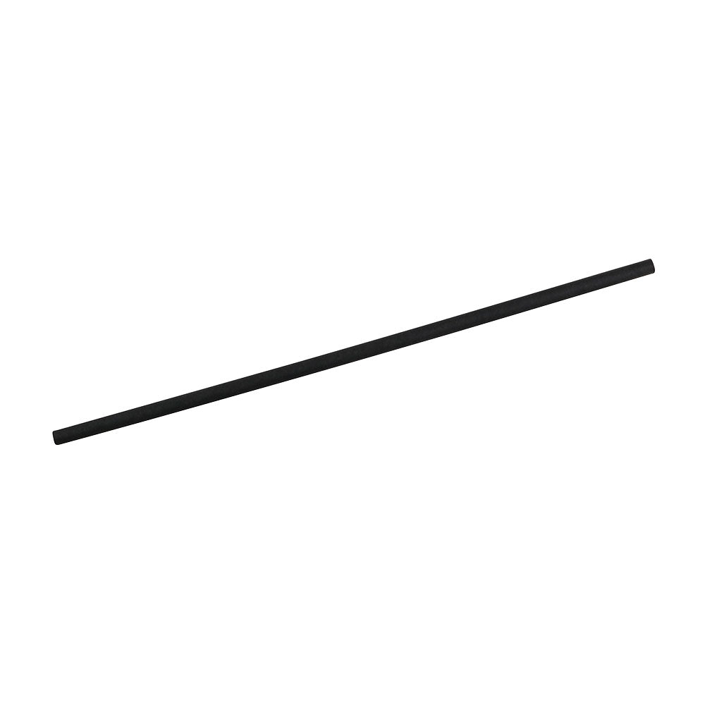 Drinking Straws Paper 20 cm, Ø 0.5 cm Black vertically rolled (5000 pieces) [GB