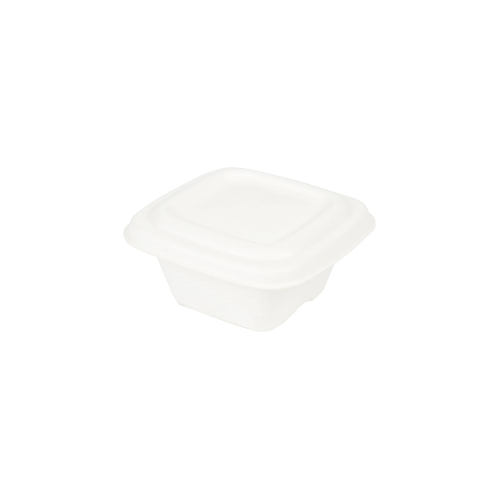 Portion cup Sugarcane 100 ml, 80x80x37 mm (1200 pieces) [GB