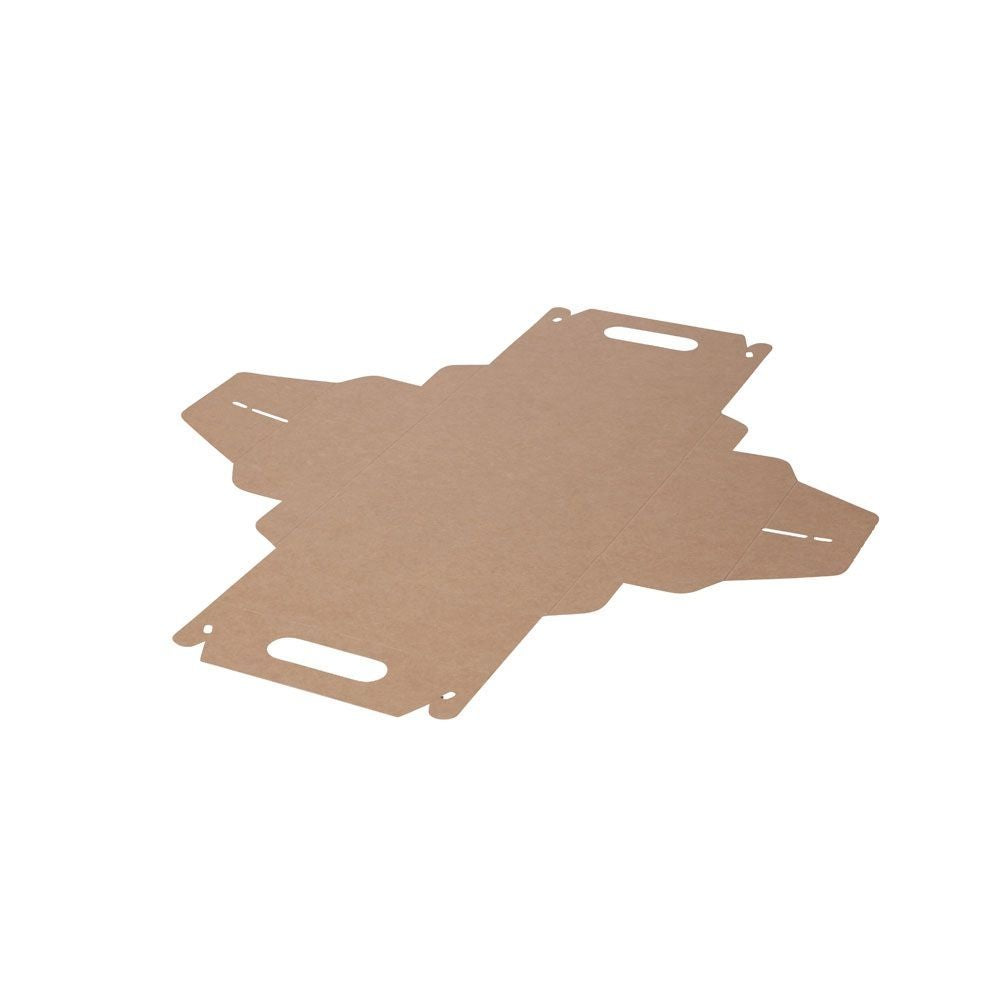 Cardboard handle box brown 210x170x90 mm - 100 pcs