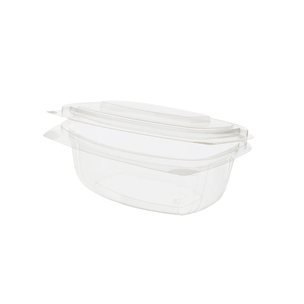 Deli bowls PLA 500 ml, hinged lid, rectangular (300 pieces) [GB