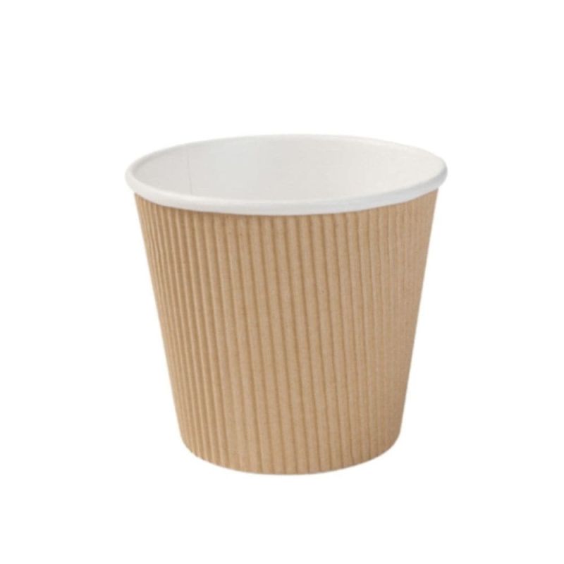Ribbed soup cup Brown 500 ml Ø 116 mm (500 pieces) [GB