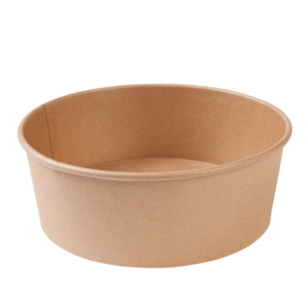 Cardboard bowls brown 1.000 ml Ø 185 mm round