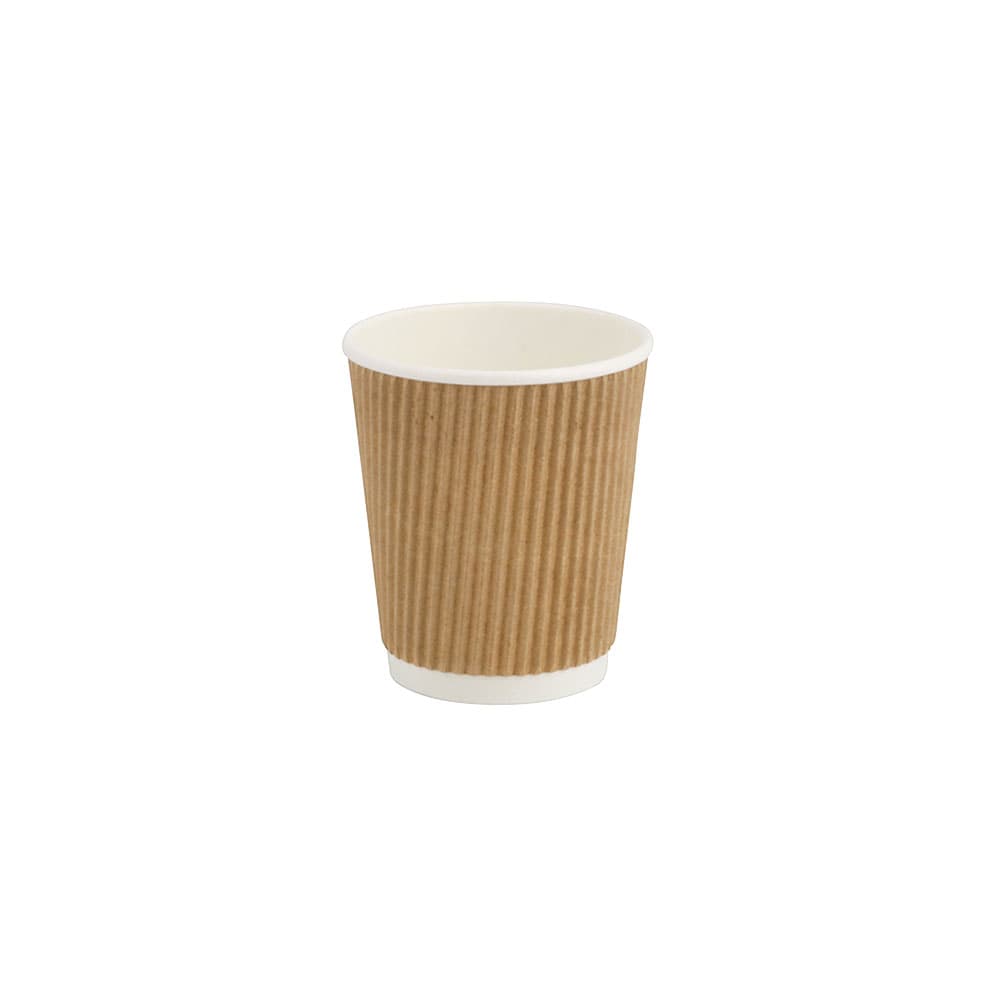 Fluted cup 200 ml Ø 80 mm Brown (500 pieces) [GB