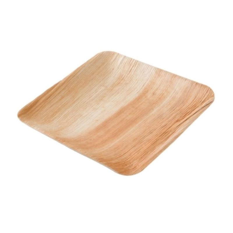 Square Plate Palm Leaf, 23x23 cm (200 pieces) [GB