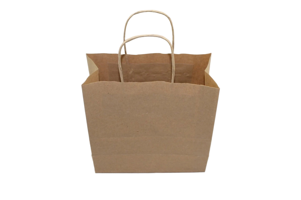 Paper Carry Bags Brown 180+80x220mm - 50 pcs