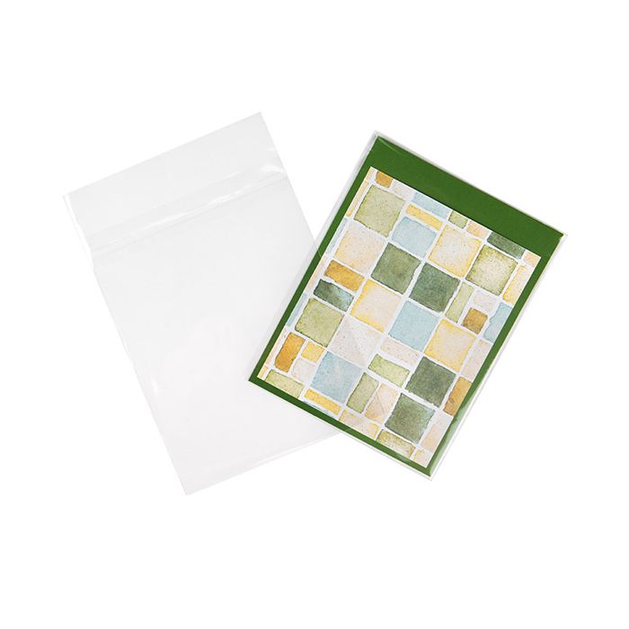 Eco-Friendly Bioplastic Clear Bags 138 x178 mm Protective Closure - 100 pcs