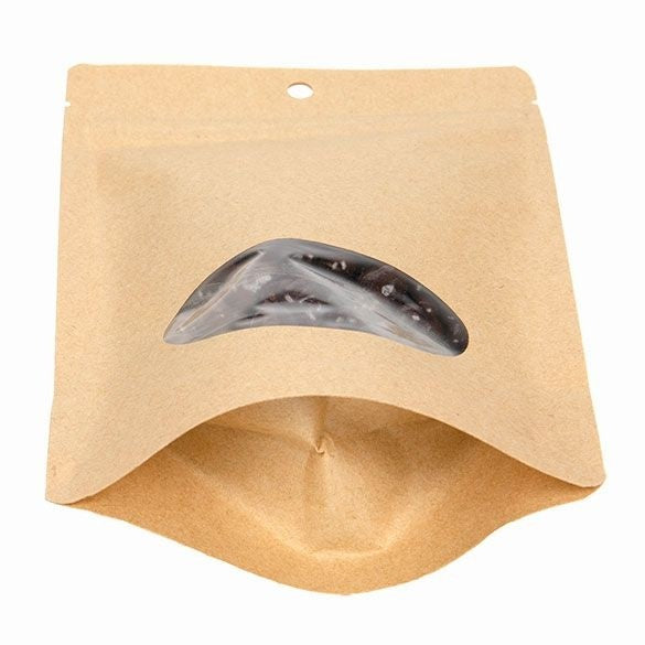Eco Stand Up Pouches Kraft 113 grams 130x79x206mm - 100 pcs