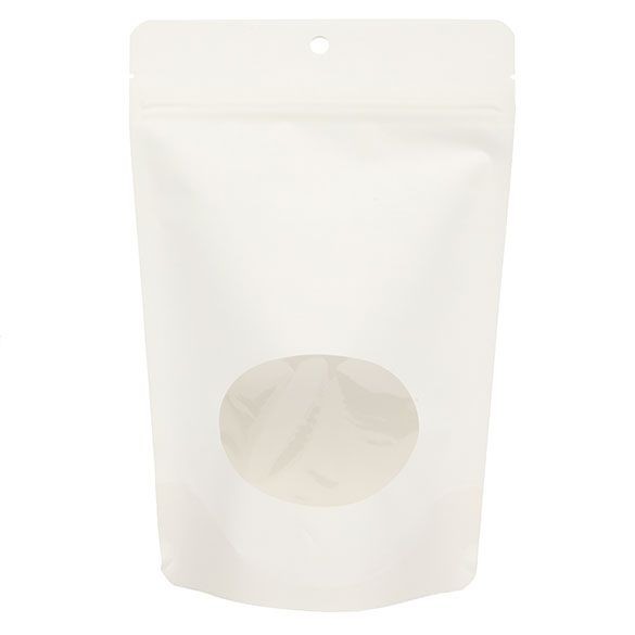 Eco Stand Up Pouches Kraft White 312 grams 149x89x232mm - 100 pcs
