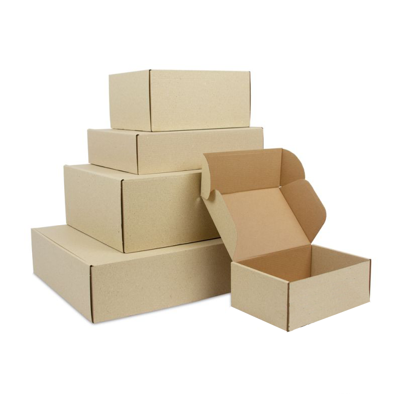 Shipping Boxes Grass Cardboard 33x25x8cm - 50 pcs