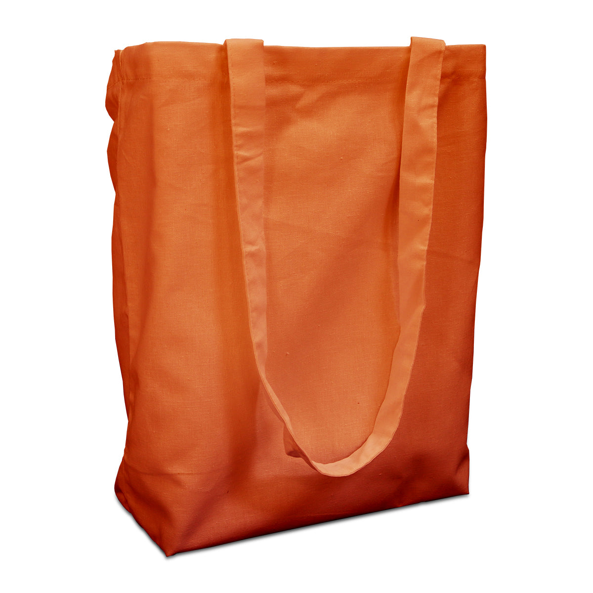 Cotton carrier bags 38x42cm with handle orange 38x42cm (250 pcs.) [FP