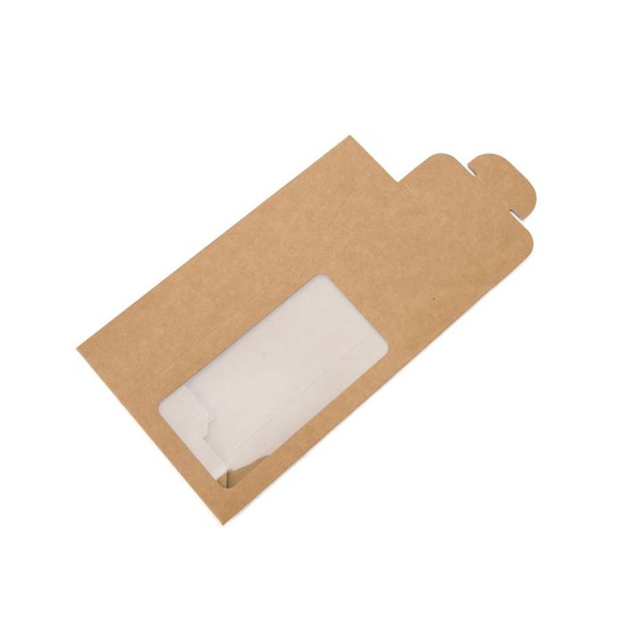 Kraft Gift Boxes with Window 90x45x215mm - 25 pcs