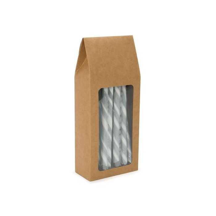 Kraft Gift Boxes with Window 90x45x215mm - 25 pcs