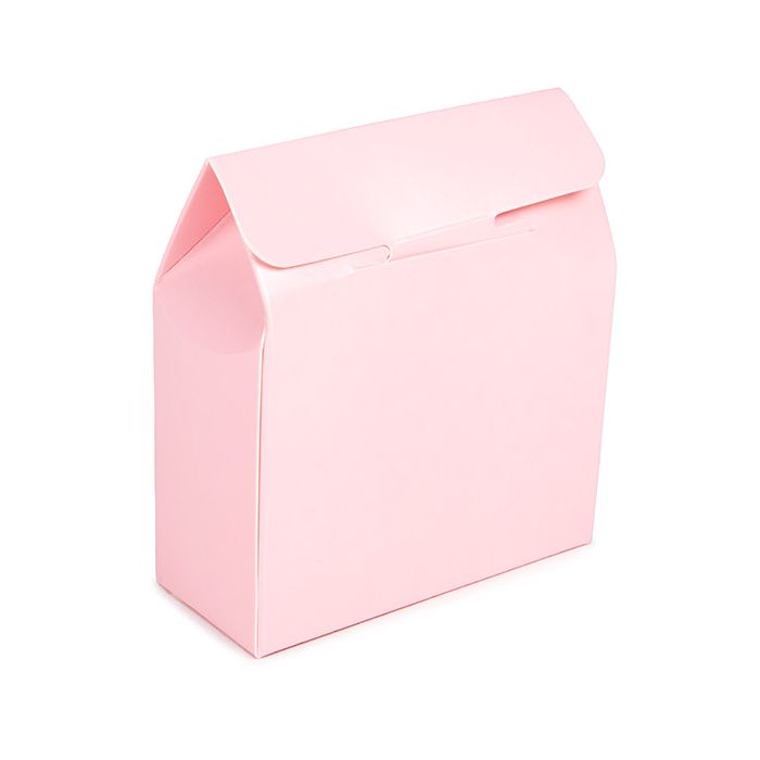 Kraft Gift Boxes Pink with Circle Window 89x38x102 mm - 25 pcs