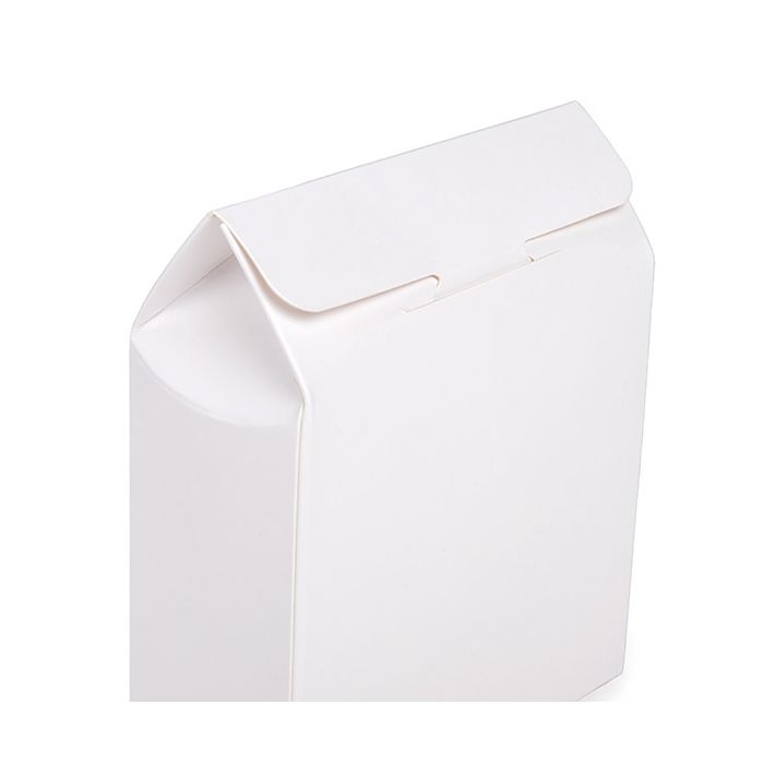 Kraft Gift Boxes White with Heart Window 105x44x133 mm - 25 pcs