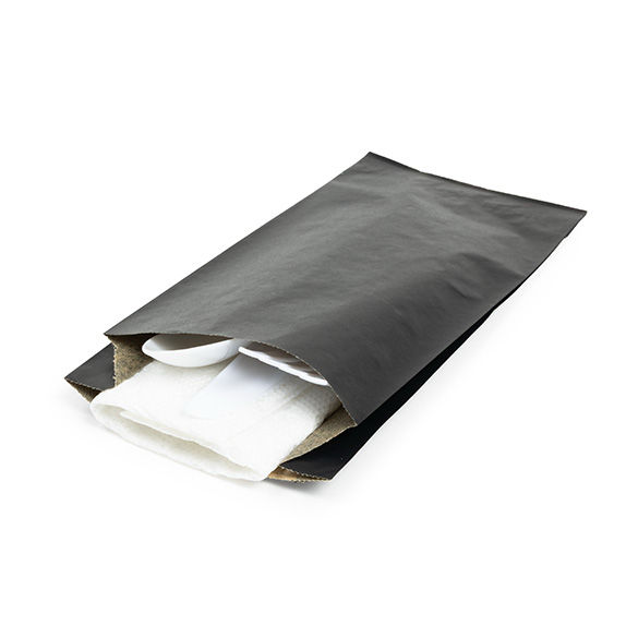 Black Grease Resistant Bags 8,9x2,9x19,7cm - 100 pcs