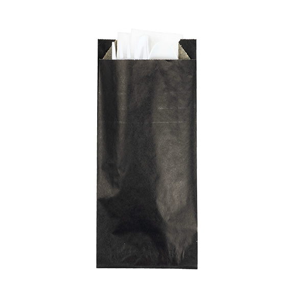 Black Grease Resistant Bags 8,9x2,9x19,7cm - 100 pcs
