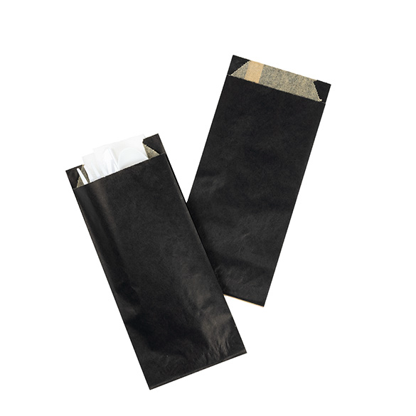Black Grease Resistant Bags 8,9x2,9x19,7cm - 100 pcs
