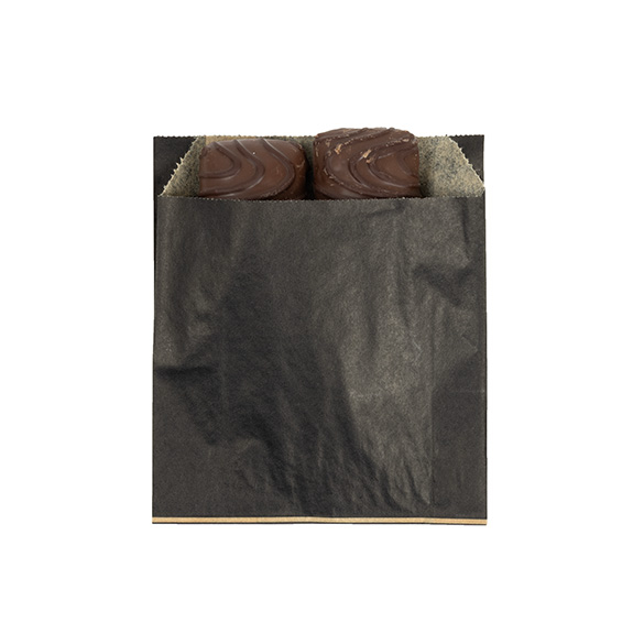 Black Grease Resistant Bags 10,2x2,9x11,4cm - 100 pcs