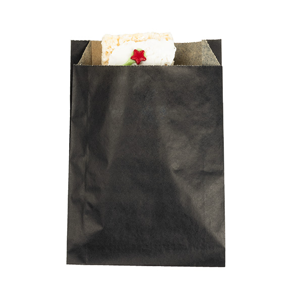 Black Grease Resistant Bags 12,1x2,9x17,1cm - 100 pcs