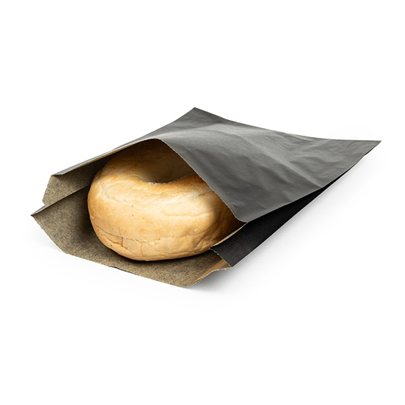 Black Grease Resistant Bags 14x2,9x19,1cm - 100 pcs