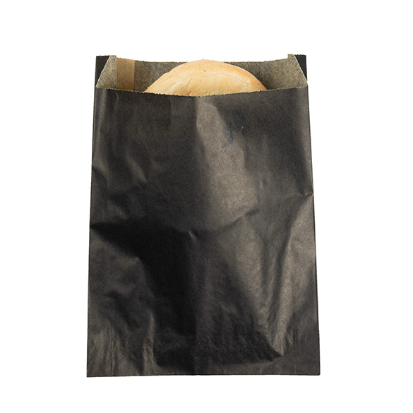 Black Grease Resistant Bags 14x2,9x19,1cm - 100 pcs