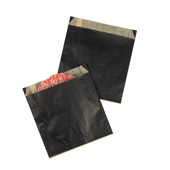 Black Grease Resistant Bags 15,2x2,9x16,5cm - 100 pcs