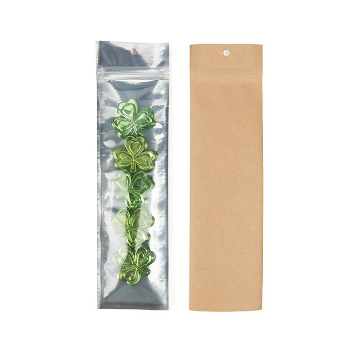 Grip Seal Bags Transparent/Kraft 64x229 mm - 100 pieces