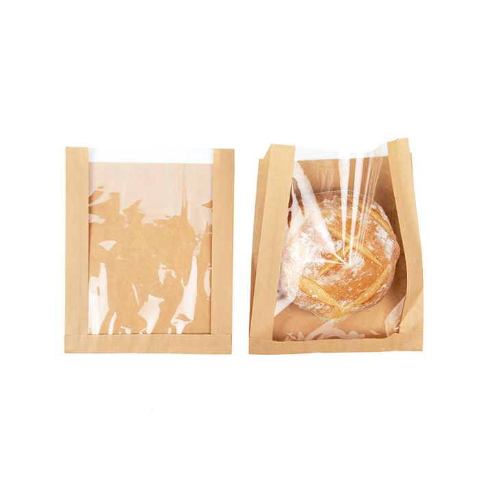 Kraft Bags 229x41x279 mm With Side Gussed - 100 pieces