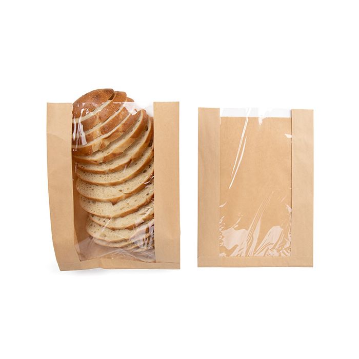 Kraft Bags 260x102x356 mm With Side Gussed - 100 pieces