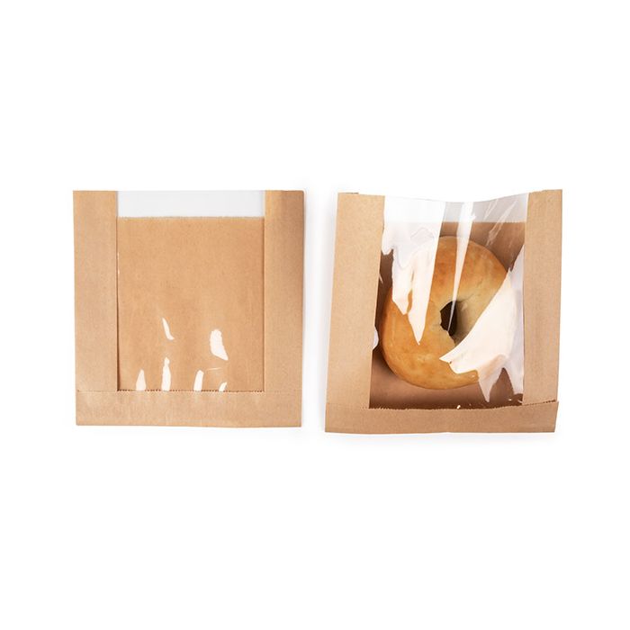 Kraft Bags 159x29x165 mm With Side Gussed - 100 pieces