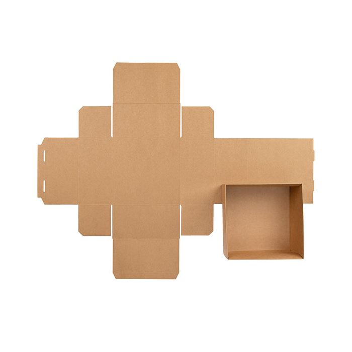 Gift boxes bottom kraft 152x76x152 mm - 25 pieces