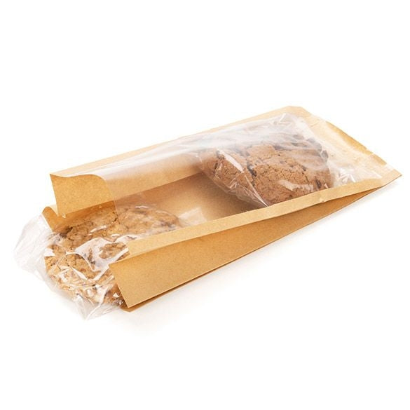 Kraft Bags 102x54x203mm with side gusset