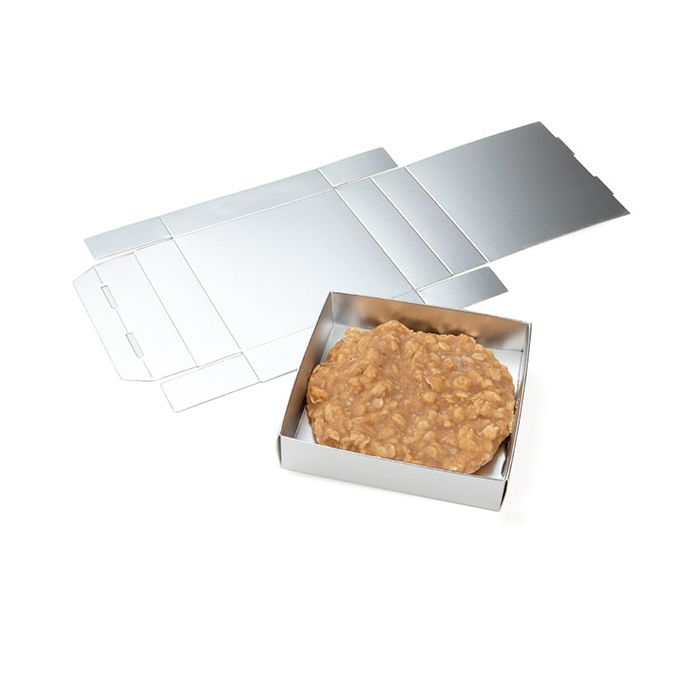 Silver Kraft Gift Boxes Bottom 105x25x108mm -25 pieces