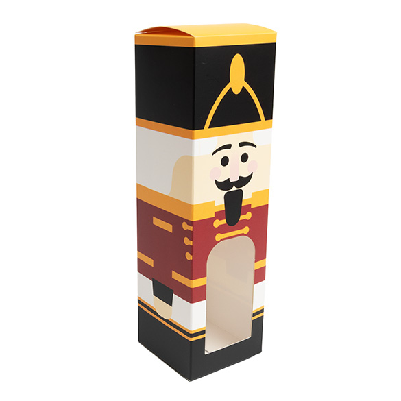 Nutcracker Paper Box with Window 5,7x5,7x20,3cm - 25 pcs
