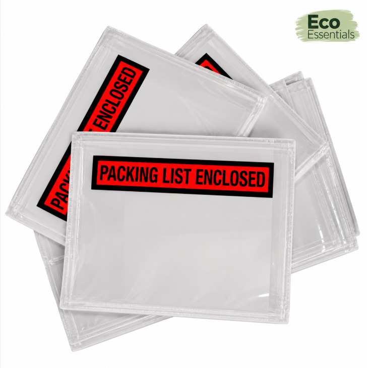 Packing List Envelopes Recycled PE, 122x225mm – 1.000 pcs