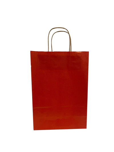 Paper Carry Bags Dk Red 220+100x310mm - 50 pcs