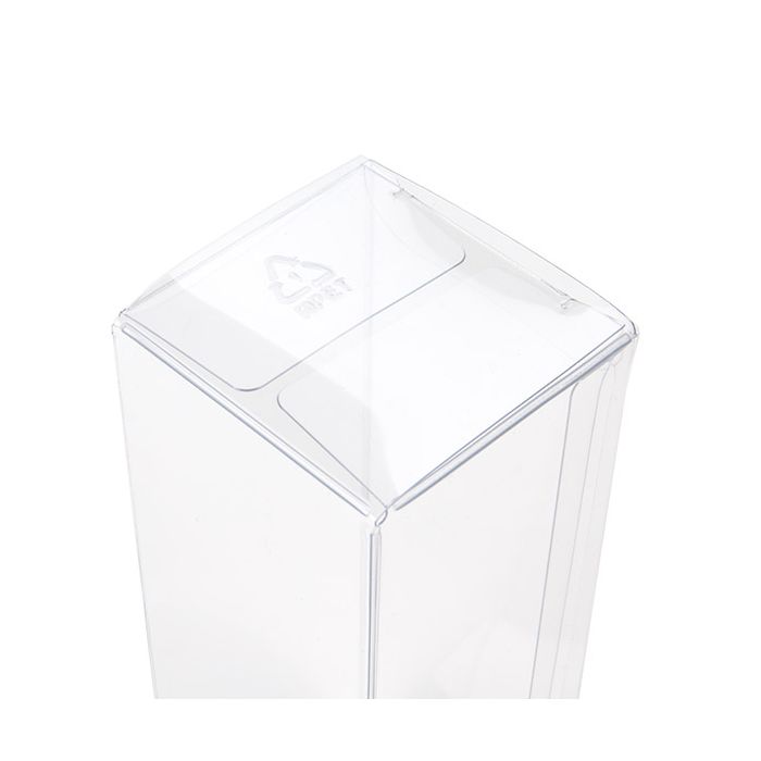 rPET Crystal Clear Pop & Lock Box 51x51x152 mm - 25 pieces